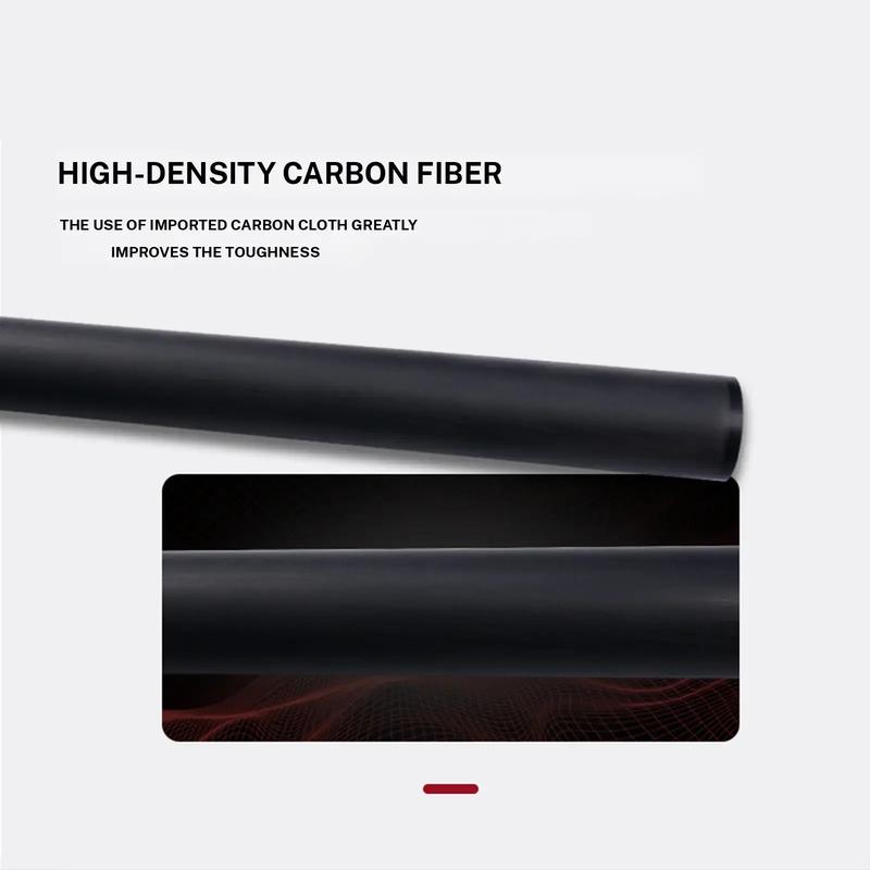 JIAN YING New carbon fiber 1/2 billiard cue Strong stability High performance Pool cue. It features a 58 inch, 11.5/12.5 millimeter cue tip. Comes with cue case + leather tip + gloves + towel + chalk+extended handle