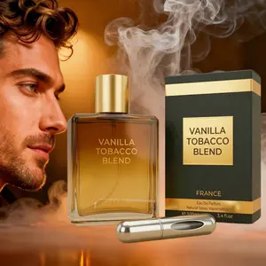 TobaccoVanilla Men's Cologne - 3.4 oz Eau de Toilette, Long Lasting Fragrance with Free 5ml Travel Spray, Versatile Scent for Day & Night, Date & Office