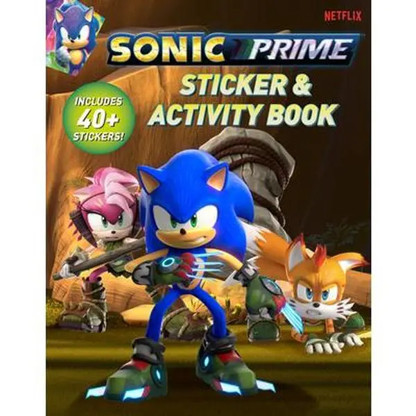 Sonic Prime Sticker & Activity Book - Netflix Series-Based Children's English Book, 40+ Stickers, Puzzles, Activities and More, Soft Cover by Gabriella Degennaro