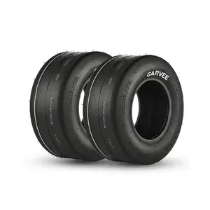 New Upgraded 2pcs 16X6.5-8 4PR 16x6.50-8 Rubber Lawn Mower Turf Tires and Wheel, 4PR Heavy Duty Tubeless Tires for Lawn & Garden Riding Mower Tractor Golf Cart Utility Vehicles 2 Pack CT404 Pattern