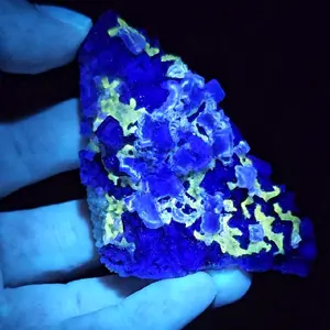Purple Fluorite with Blue Secondary Fluorite