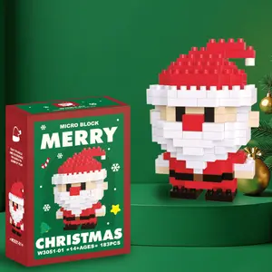 Christmas Santa Building Blocks Set Compatible with Lego Advent Calendar 2025 Stacking New Toys Holiday Present Box New Year Xmas Gifts for Kids for Boys & Girls and Adults，christmas gift，teenage boy gifts