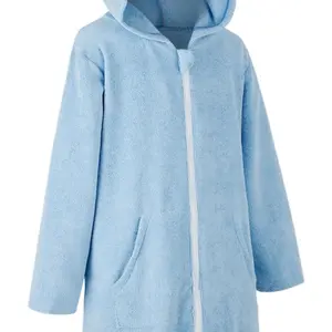 Towel Poncho, Beach Cover Up with Hood Zip Pocket, Swim Changing Robe for Boy&Girl, Microfiber Bathrobe Outdoors L & XL only
