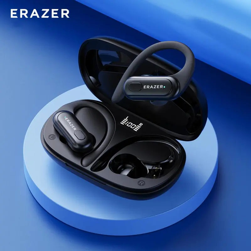 ERAZER XT60PRO True Wireless Earbuds with Built-in Microphone，Battery LED Display, IPX5 Waterproof Sports Earphone, Fall Gift 2