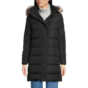 Lands' End Women's Max 600 Down Puffer Coat - Small - Black