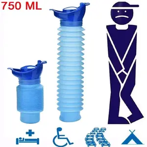 750 ML Portable Reusable Urinal Set for Car Outdoor Travel - Compact & Convenient Design