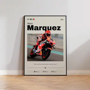 Marc Marquez Poster, Racing Wall Art, Motogp Legend Memorabilia Print, Motorcycle Racing Decor, Sports Fan Gift, Biker Room Decor 45768 96