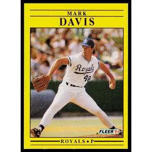 Mark Davis 1991 Fleer #555 Kansas City Royals