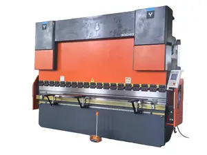 300T/4000mm orange-black bending machine is equipped with the TP10s system