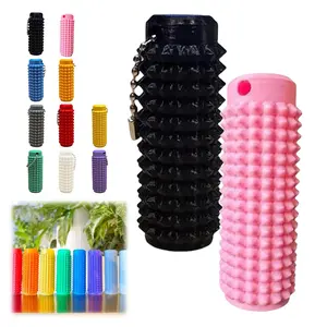 2 Packs Venting Key Pendant for Anxiety Relief, Positive Little Ouchies Fidget, Pocket Mini Fidget Toy, Spiky Grippie Stim Keychain, Pain Fidget