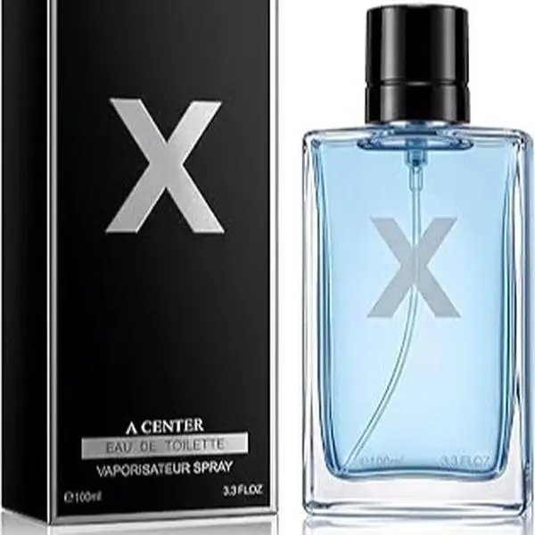 X For Men Men's Eau de Toilette 3.3 Fl Oz 100ml | Woody Chypre Ambery Spicy Fragrance | Rhubarb Pineapple Cardamom Jasmine Cedar Vetiver Cologne