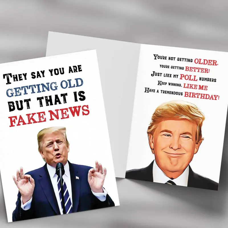 Trump "Fake News" Happy Birthday Card