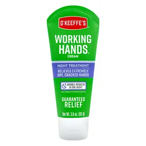 Working Hands Night Treatment Hand Cream, 3 Ounce, 85 Gram Tube Moisturizing Calming Unscented Moisture Hydrating Hydrate