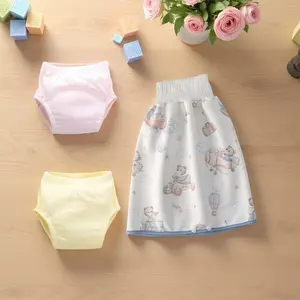 3pcs Baby Training Pants + Simple Diaper Cover, Soft Infant Pants, Gentle Skin-Friendly, Leak-Proof, Lightweight Breathable, Unisex