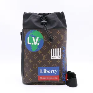 Pre-owned Louis Vuitton Canvas Crossbody Bags Chalk Sling Bag Limited Edition Logo Story Monogram Twins LDJ4929