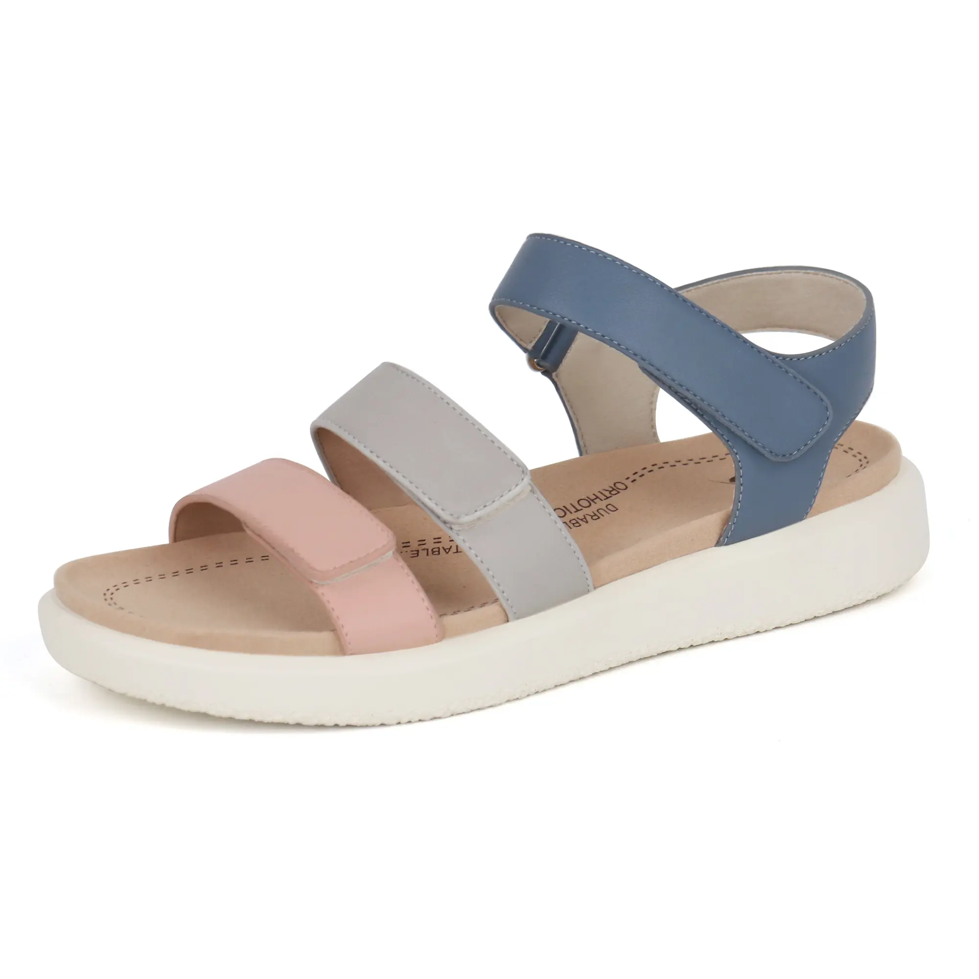 Ortho+rest Women's Orthotic Walking Shoes - Open Toe Wedge Casual Sandals with Arch Support, Soft Bottom Footwear, Soft Bottom Sandals, Platform Women's Sandals