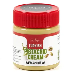 Chilled Turkish Pistachio Cream Spread - 8oz, No Palm Oil, Luxurious Pantry Paste for Dubai Chocolate Bar Kit, Breakfasts & Desserts