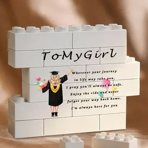 "to My Girl" Graduation Quote Decor, Graduate Silhouette Balloon, Sentimental Gift for Graduating Girls, Home Office Desk Ornament