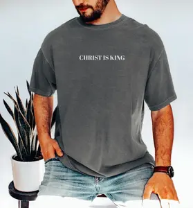 Christ is King Shirt- Jesus Shirts- Mens Christian TShirt- Jesus clothing- Unisex T-shirt Cotton- Menswear- Gift My Dad-women's shirt