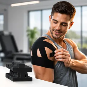 10/20 PCS Kinesiology Tape, Pre-Cut Recovery Kinesiotape, Waterproof Breathable Elastic Tape for Shoulder Pain Relief, Support & Muscle Sports Needs, Recovery Sports Tapes, Kinesiotape Sports Tapes