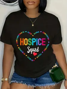 100% Cotton HOSPICE Squad Nurse week Palliative Care Hospice Aide T-Shirt