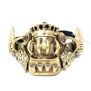 Steampunk Costume Metallic Half Face Mask Masquerade Party Masks