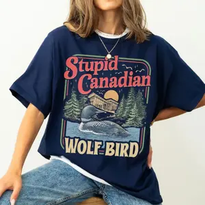 Stvpid Canadian Wolf Bird Shirt, Heated Rivalry Inspired Shirt, Team Hollanov Tee