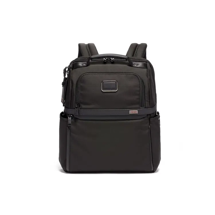 Men's TUMI Alpha Nylon Ballistic Nylon Business Travel Backpack - Black, with Padded Straps