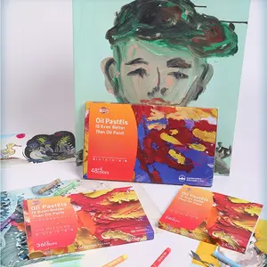 24/36/48 Color Oil Pastels, High Quality Smooth Soft, Strong Adhesion, Professional Art Supplies, Ideal for Artists and Students