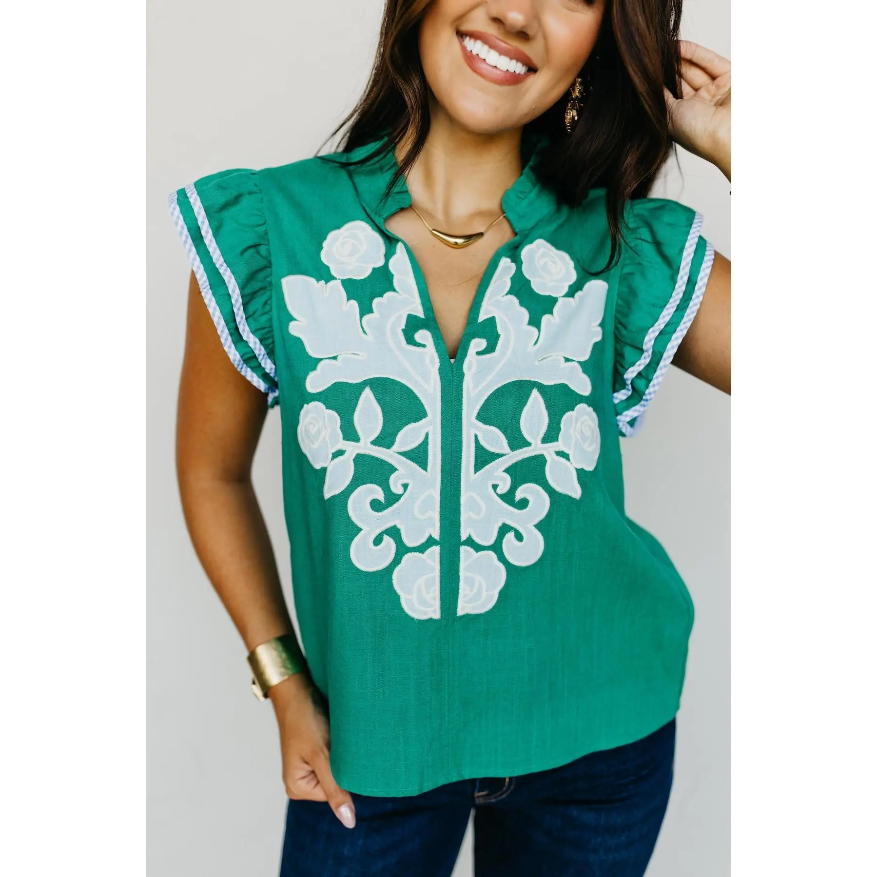 The Sharla Embroidered Top