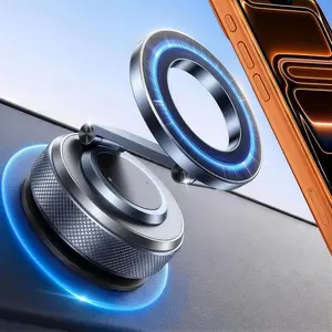 Wigoo Vacuum Magnetic Phone Holder for Car for Magsafe [80LBS Suction & 3000gf Magnetic] 360° Adjustable Car Phone Mount, for iPhone 17 Pro Max 16 15 14 13 12 Air Plus, Black