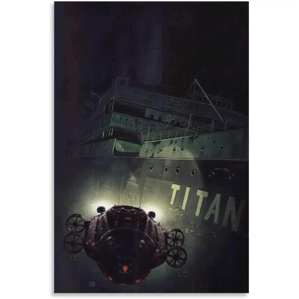Titanic Artistic Print Wall Art Scroll Canvas Painting, Home Decoration Artwork for Living Room (14)