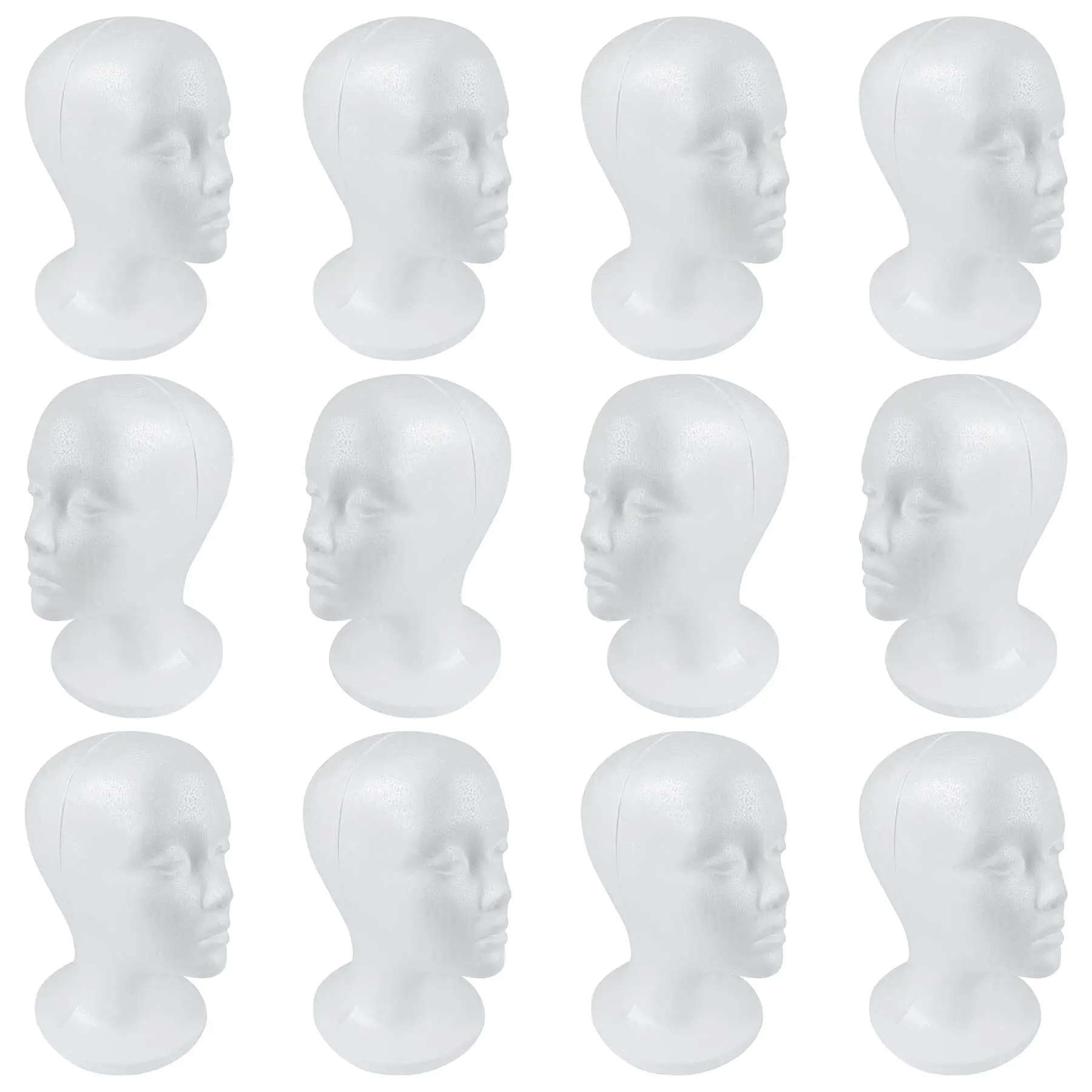 Styrofoam Model HeadsHat Wig Foam Mannequin Styrofoam Model HeadsHat Wig Foam Mannequin