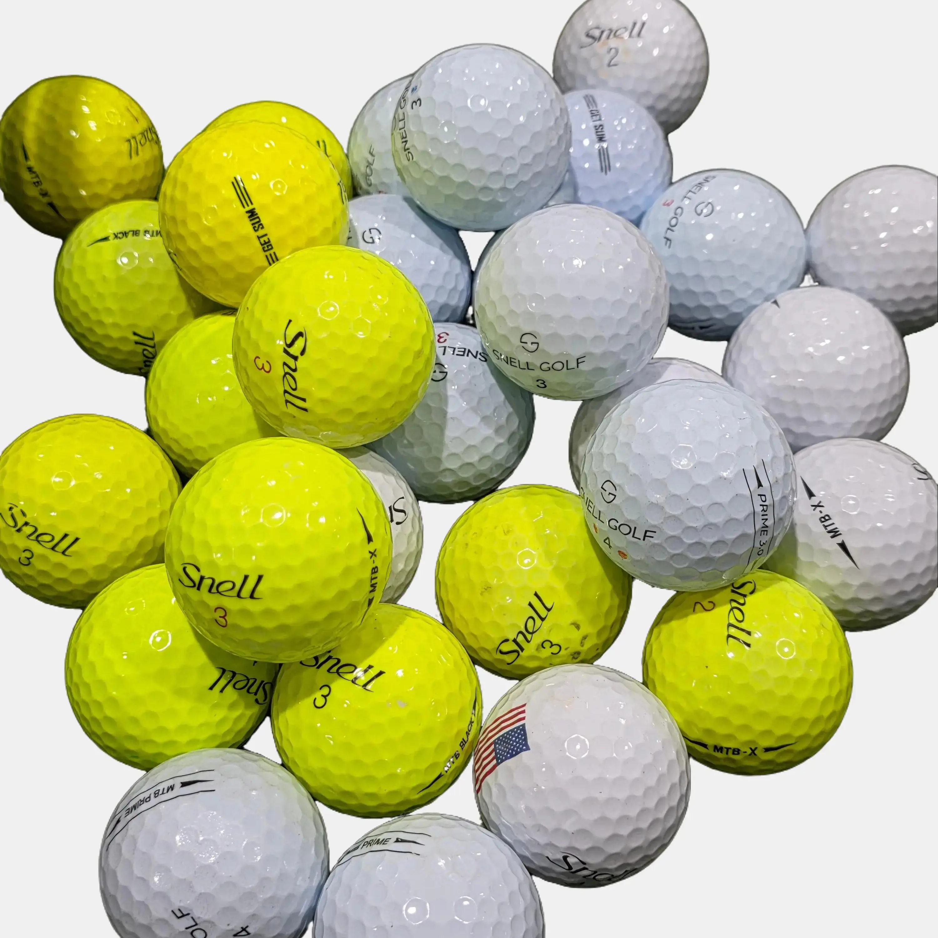 1 Dozen Snell  Mix - 3A/4A Good Mix White