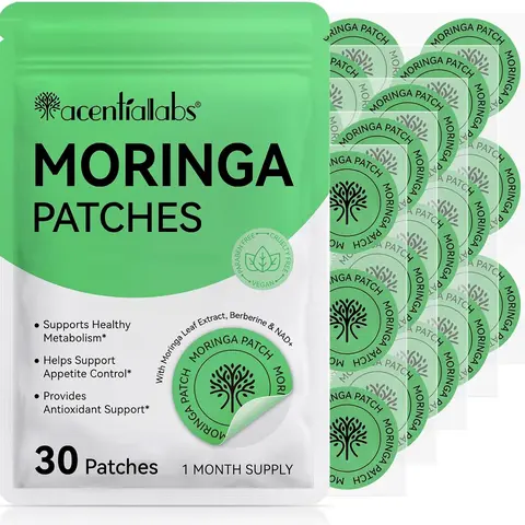 Moringa Berberine X NAD Herbal Heat Pads (Herbal Heat Patches), 8-Hour Long-Lasting Wellness Support for Adults, Multi-Body-Part Applicable, 30 Prop 65 Safe Pieces