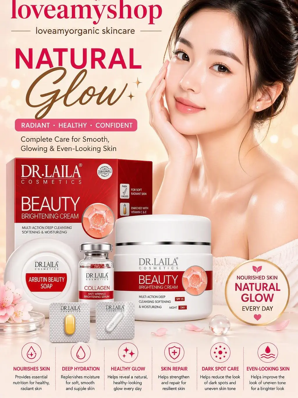 5D Beauty Brightening Cream Multi Action Healthy-Looking Skin