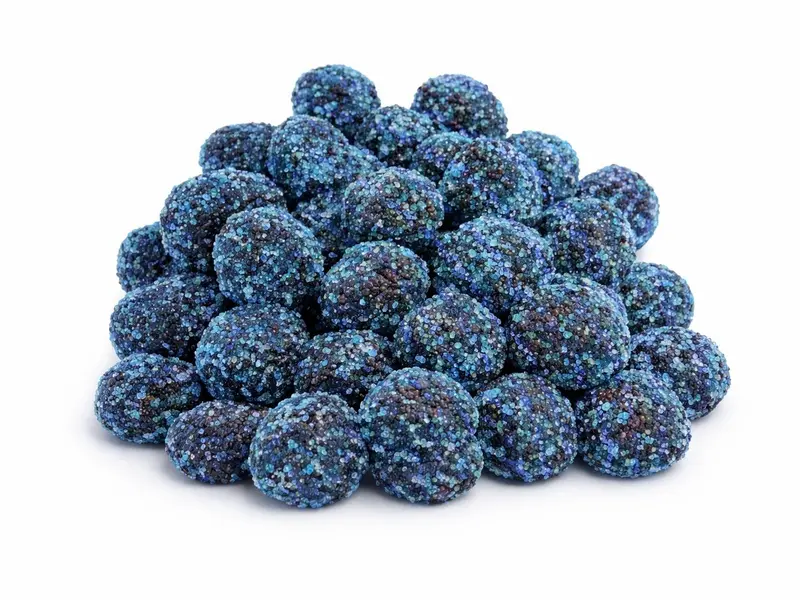 Blue berry Gushies - Sweet and Tangy Candies - 6 oz Container - Candy t