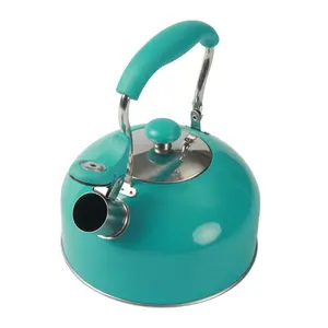 Teal 1.8 Liter Stainless Steel Whistling Tea Kettle Turquoise
