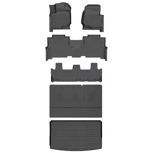 Depituu For Ford Expedition Max 2021-2026 (Only for 8 Seats with 2nd Row Bench Seat) Floor Mats & Cargo Liners, All Weather Floor Mats,Waterproof Anti-slip Durable Floor Mats Car Accessories Autos Protector Automotive,auto accessories,car essentials,