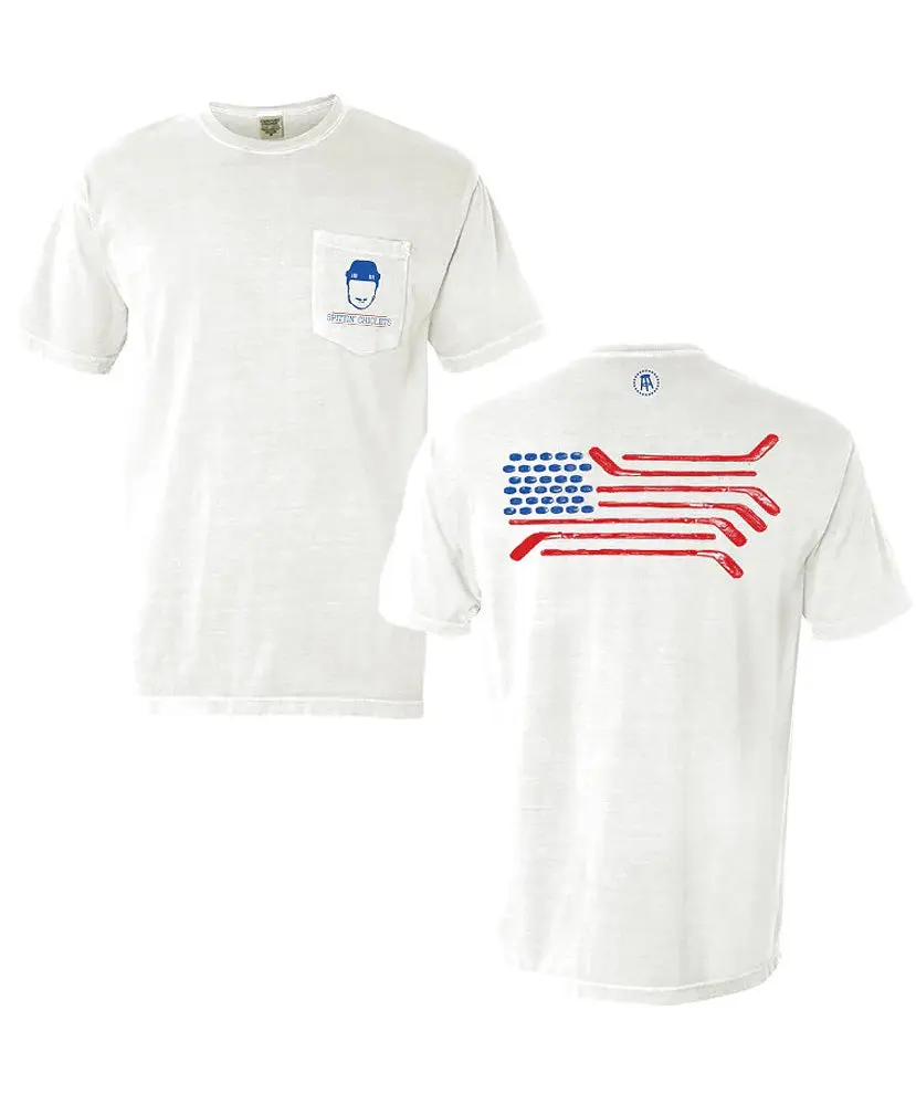 Barstool Sports - Spittin' Chiclets Flag Pocket Tee