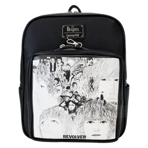 The Beatles Revolver Album Cover Mini Backpack with Record Coin Bag