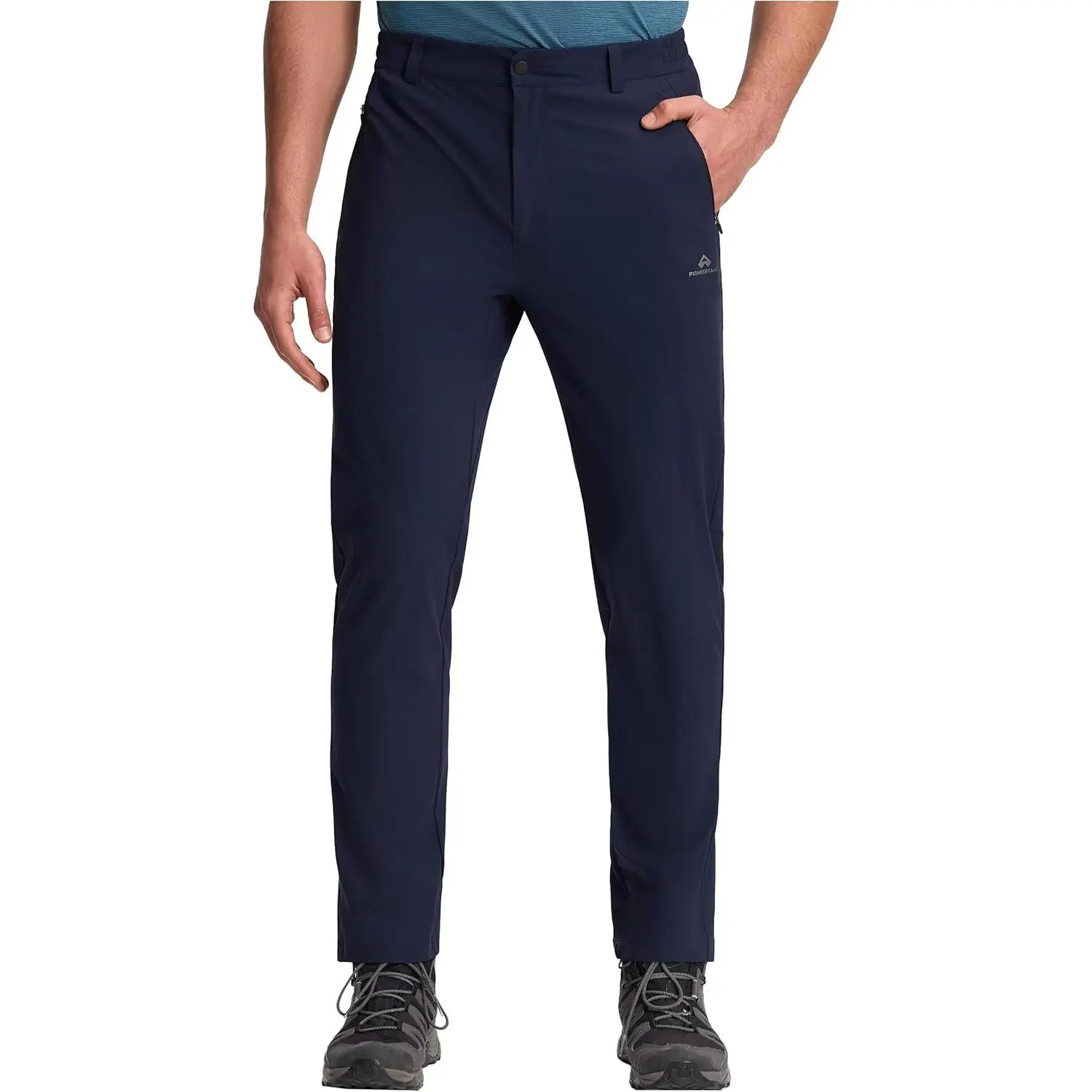 Pioneer Camp Men's Lightweight Activewear Straight Leg Pants - UPF 50+, 4-Way Stretch Fabric, Elastic Waist, Breathable Summer Pants for Hiking, Fishing, Athletic Trousers, Outdoor Utility Men's Pants