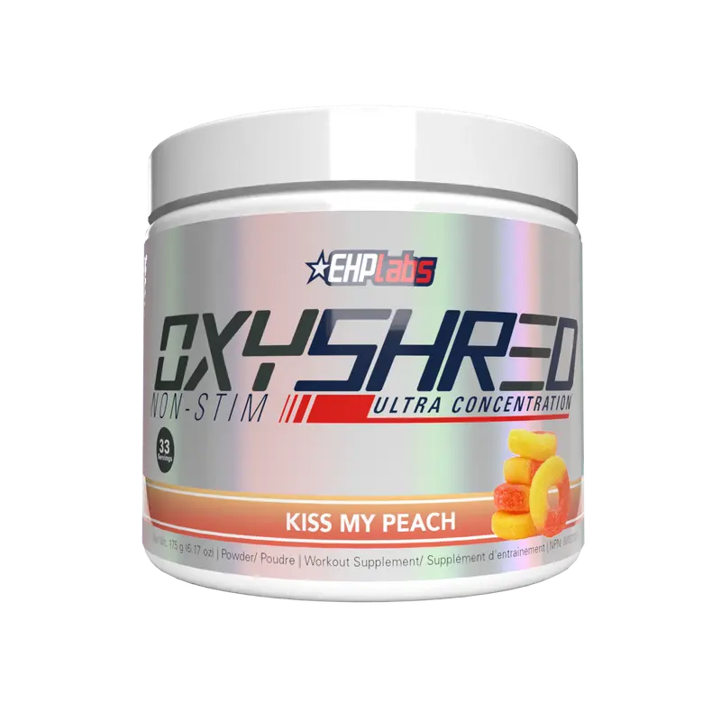 OxyShred Non-Stim Pre-Workout Powder - Caffeine-Free Energy & Focus Support - No Jitters, No Crash - Zero Sugar & Vegan - Pre-Workout for Evening or Anytime Training