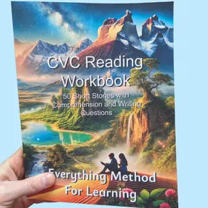 CVC Reading Workbook - 50 Science of Reading Aligned Short Stories with Comprehension and Writing Questions