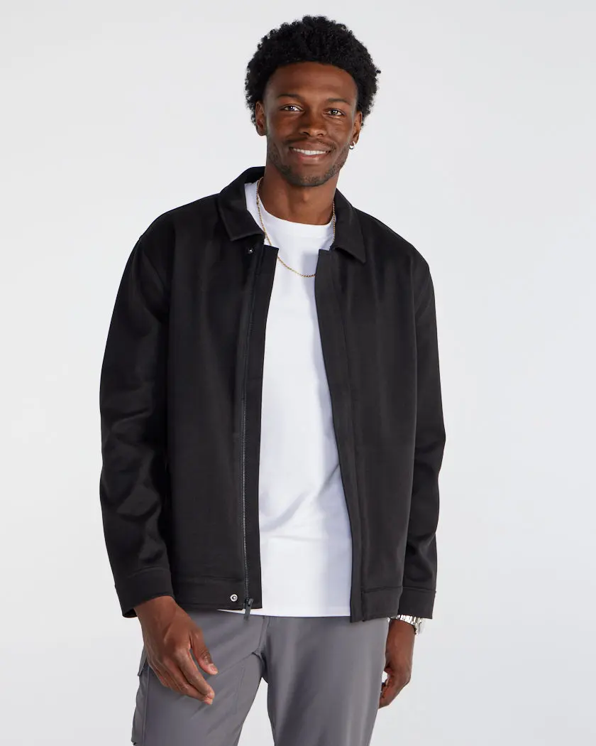 Menswear Coastal Casual Jacket, Men's Tops Outerwear