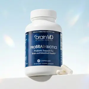 BrainMD - ProBrainBiotics | Probiotic Support for Brain and Intestinal Health - Gluten-free, Soy-free, Non-GMO - 60pcs Capsules
