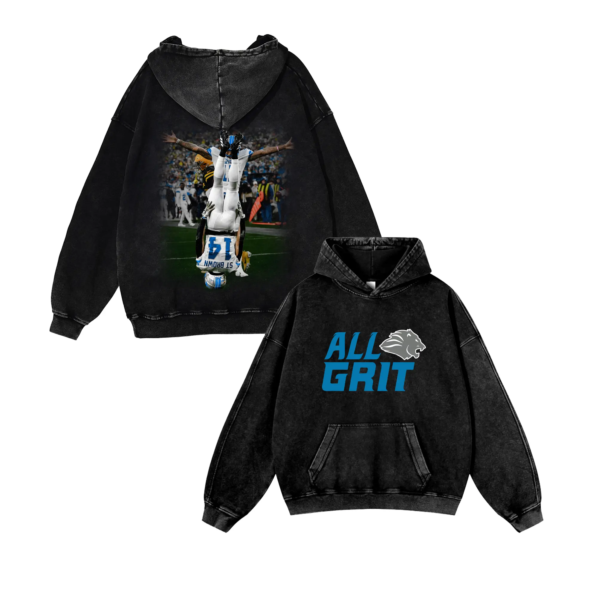 Amon-Ra St. Brown Vintage Hoodie, Sweatshirt & T-Shirt – Detroit Football Fan Gear