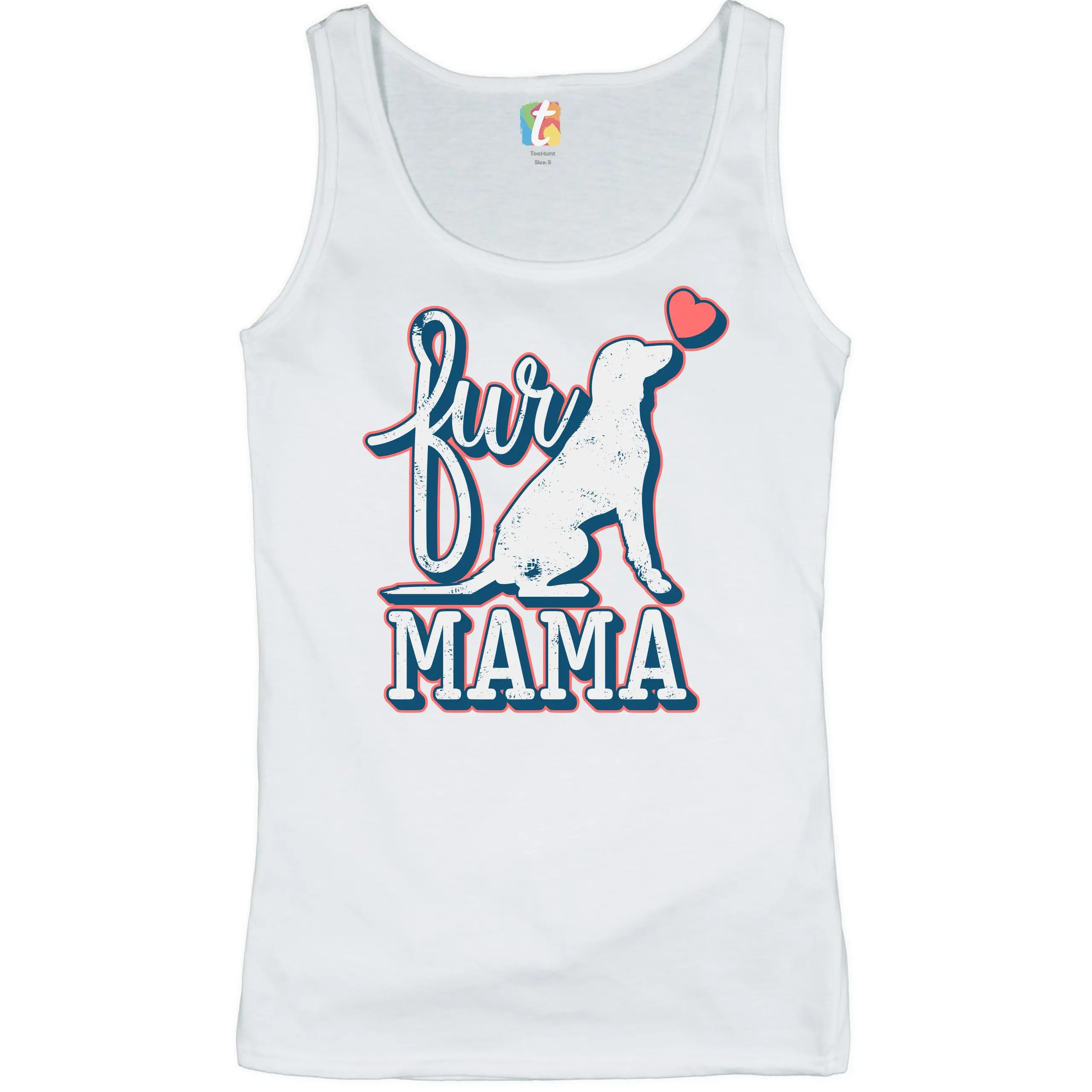 Women's Cotton Fit Fur Mama Tank Top - Pet Owner Apparel for Mother's Day