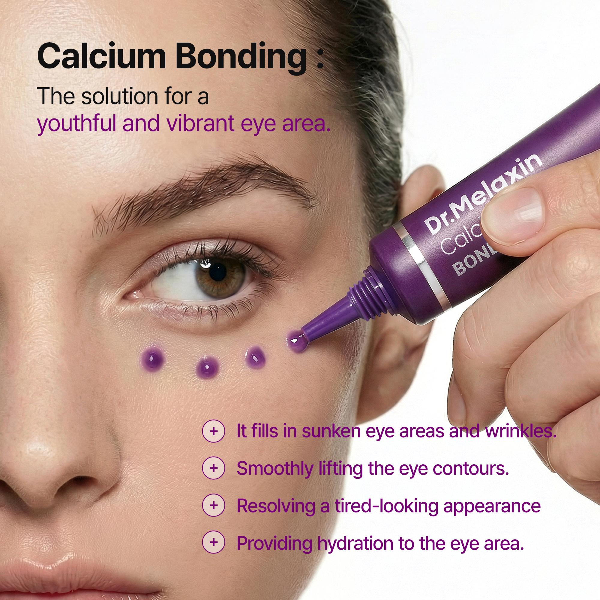 [Dr.Melaxin Official] Calcium Boost Neck & Eye Set | Neck Firming & Eye Lift Duo for Wrinkles, Sagging Skin, Dark Circles & Puffiness | Anti-Aging Tightening Skincare Bundle