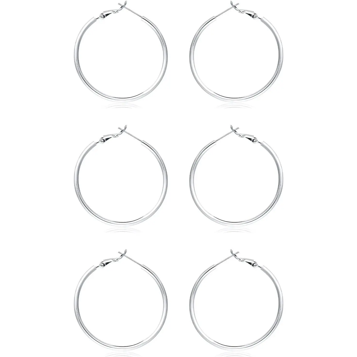 Aa:Silver 3 pairs 30mm